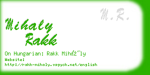 mihaly rakk business card